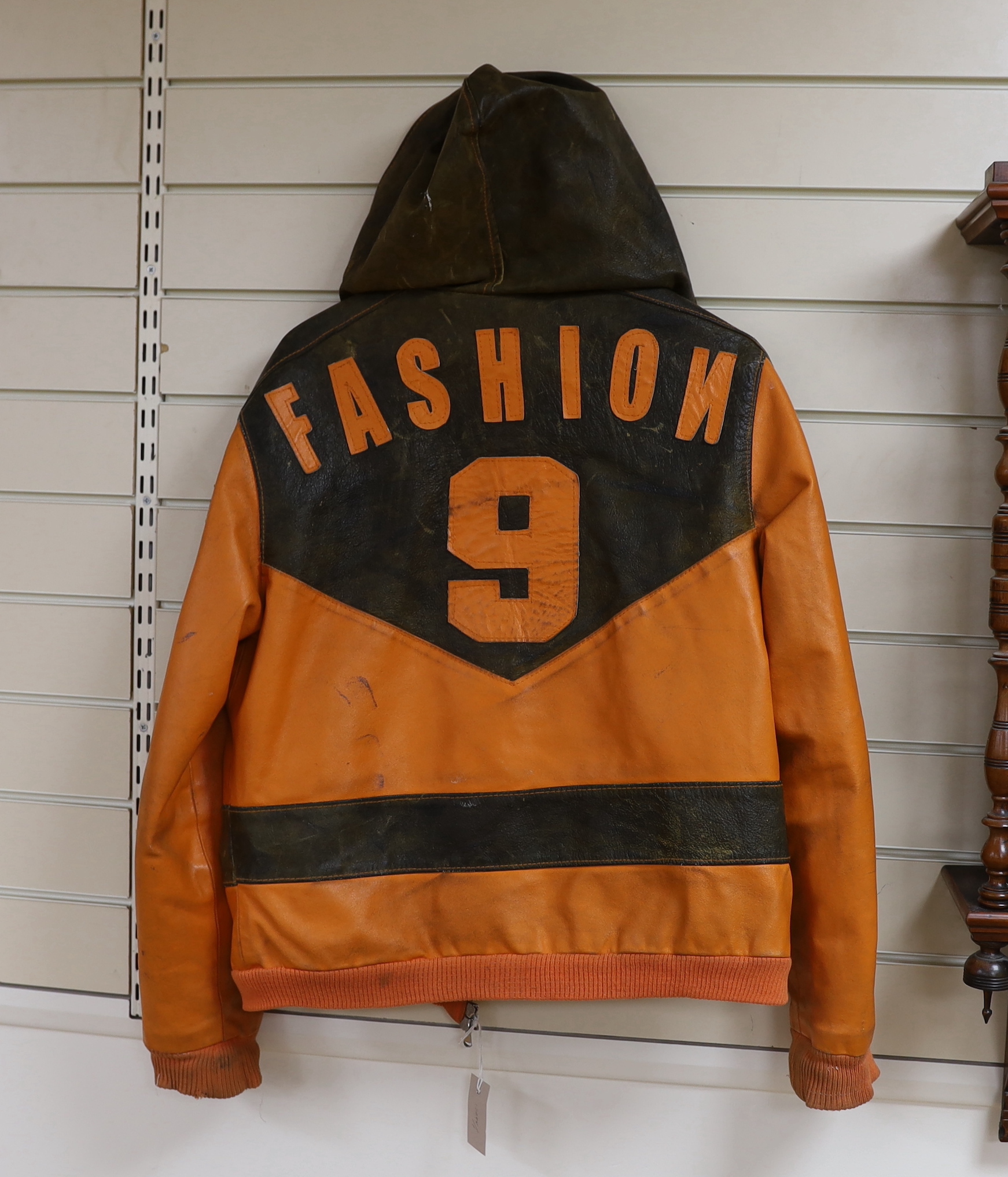 A motorcyclist's Fred & Frank leather jacket size XXL